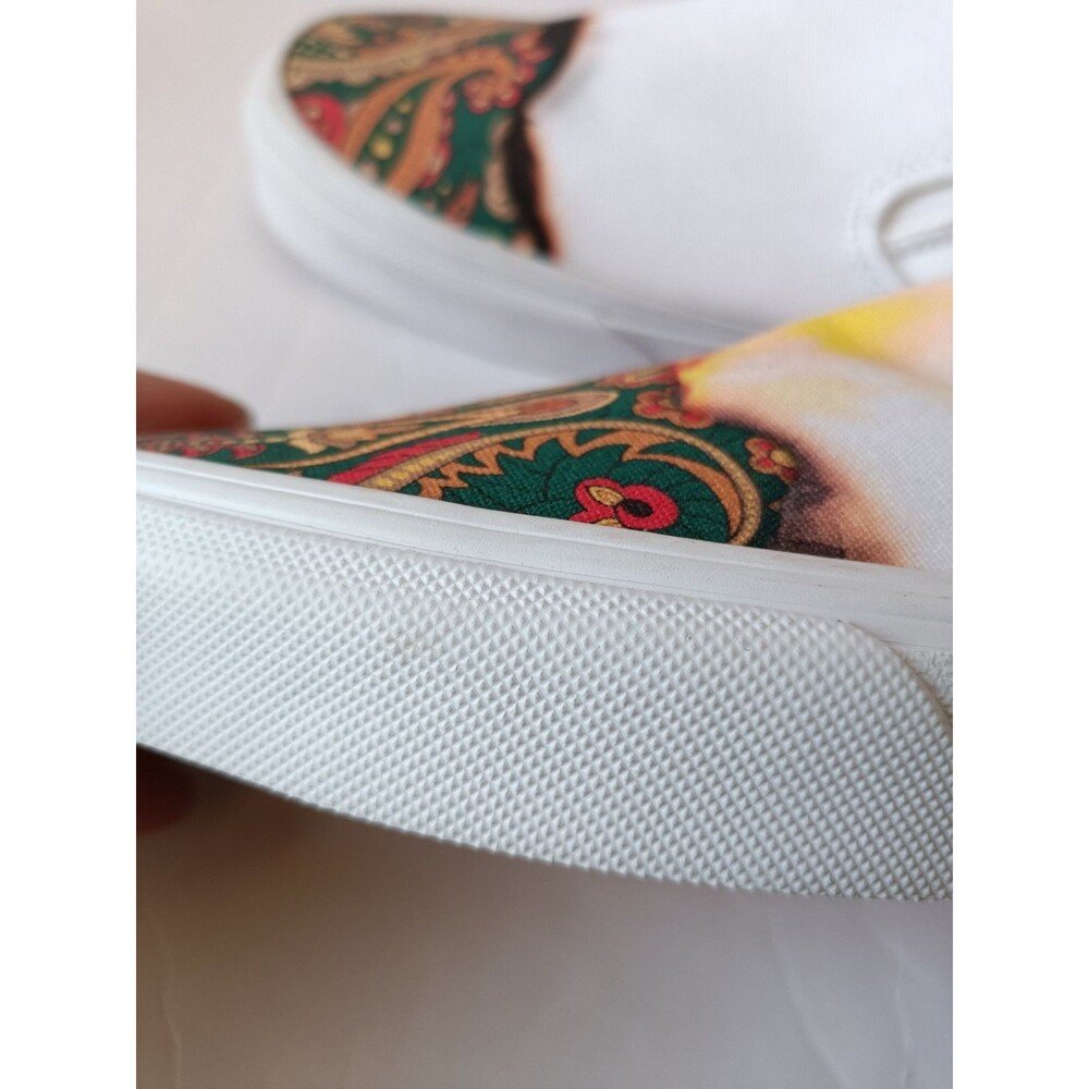 VANS Classic Slip On Big Reveal Shoes Unisex Men’s 7.5 Women’s 9 White Sneakers - Picture 7 of 10
